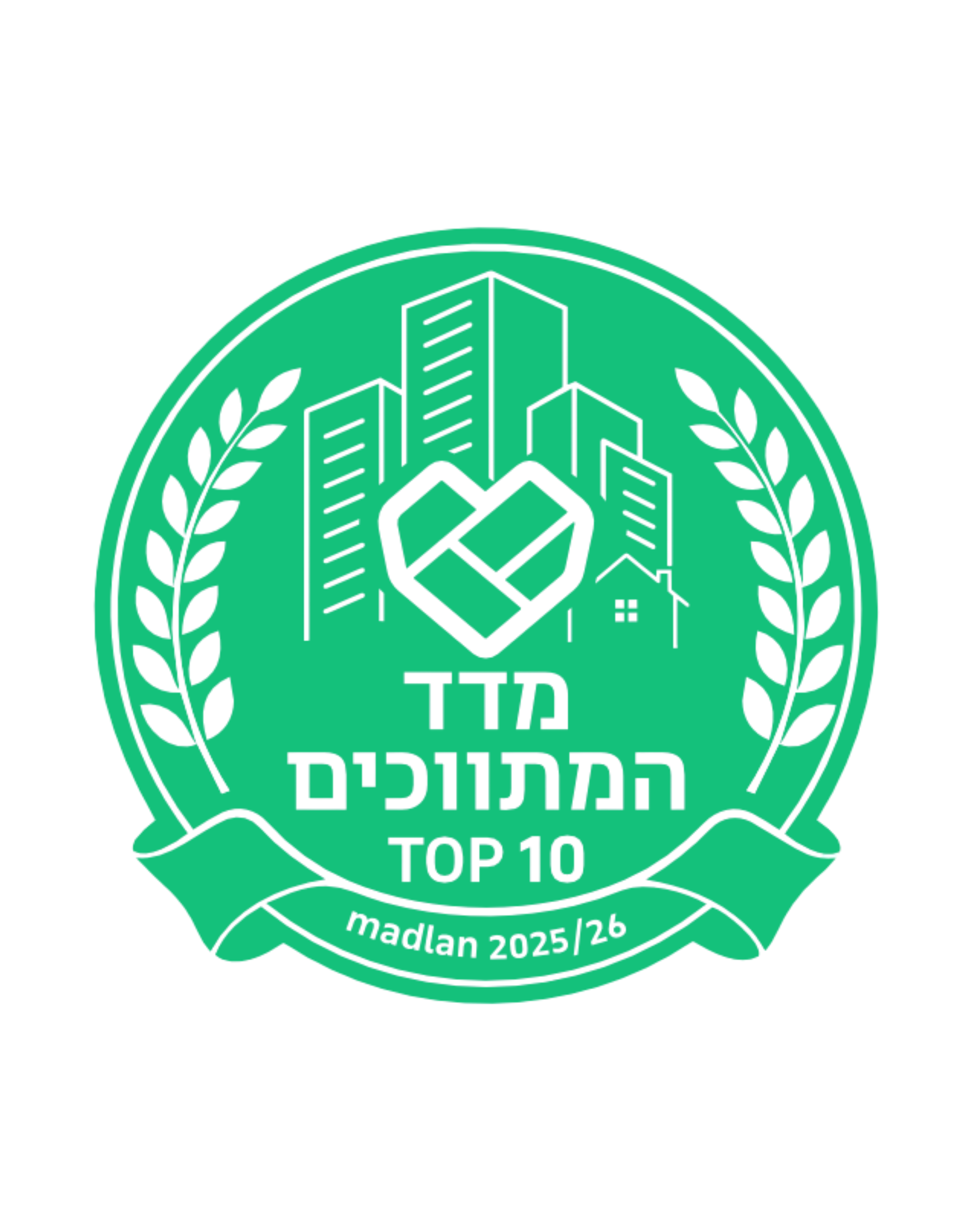 מדד המתווכים TOP 10 - madlan 2025/26